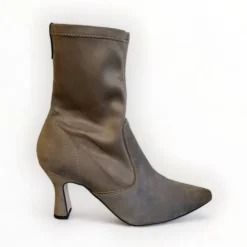 Dchicas Taupe Stretch Sock Boot
