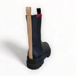 Le Babe Black Leather Chelsea Boot