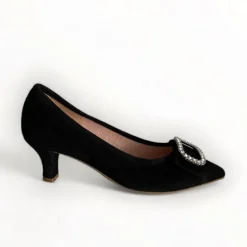 Le Babe Black Suede Shoe