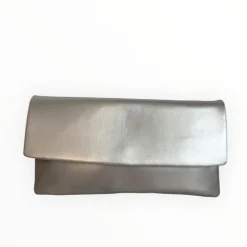 Le Babe Grigia Leather Clutch Bag