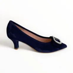 Le Babe Navy Suede Shoe