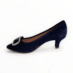 Le Babe Navy Suede Shoe