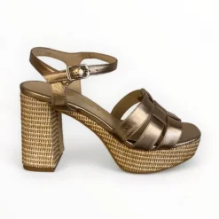 Lodi Bronze Platform Sandal