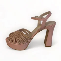 Lodi Tidena Nude Platform Sandal