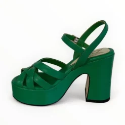 Marian Green Platform Sandal