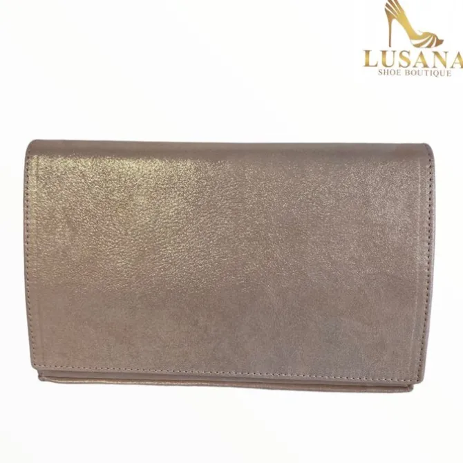 Marian Suede Rosa Clutch Bag