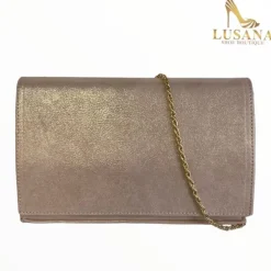 Marian Suede Rosa Clutch Bag