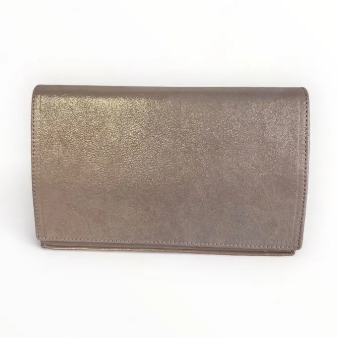 Marian Suede Rosa Clutch Bag