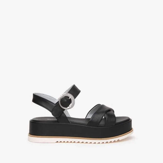 Nerogiardini Black Flatform Sandal