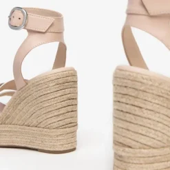 Nerogiardini Nude Espadrille Sandal