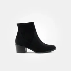 Paul Green Black Suede Ankle Boot