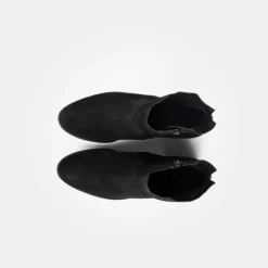 Paul Green Black Suede Ankle Boot