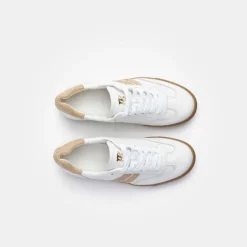 Paul Green White & Nude Retro Trainer