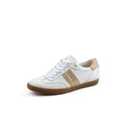 Paul Green White & Nude Retro Trainer