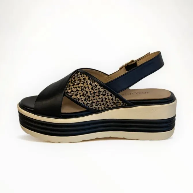 Regarde Le Ciel Sheyla Raffia Black