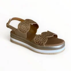 Repo Beige Flatform Sandal
