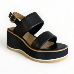 Repo Black Wedge Platform Sandal